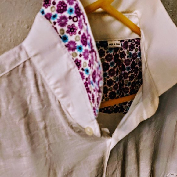 LANZINO STITCHED Button Down  SHIRT - Picture 4 of 7